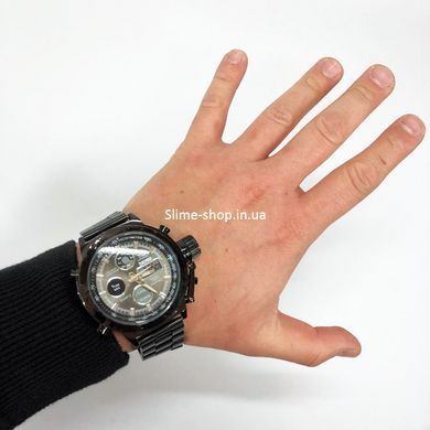 Військовий годинник з батареєю SKMEI 1515BK BLACK, Тактичний військовий годинник для ЗСУ, Військовий EA-813 годинник спецслужб