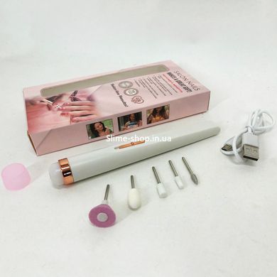 Фрезер для маникюра мощный корея Flawless Salon Nails белый, Сильный фрезер WO-208 для маникюра