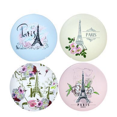 Дзеркало косметичне Cosmetic Mirror Beautiful Paris кишенькове кругле