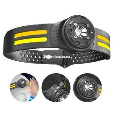 Фонарик налобный мощный T134-XPE-4COB (white+yellow+red), Фонарь аккумуляторный VF-569 для рыбалки