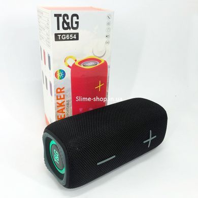 Бездротова колонка TG654, Музична колонка з блютузом і флешкою, Колонка ZS-596 блютуз, що світиться