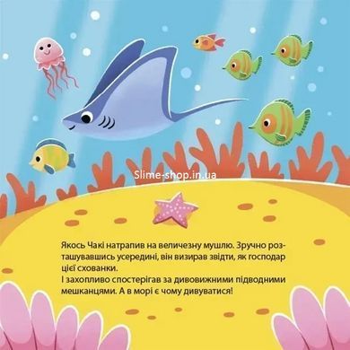 Книга картонка Как восьминожка Чаки удивлялся / Наталья Чуб. Мамочкина библиотека (на украинском)