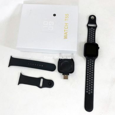 Умные смарт часы Smart Watch T55 с 2 ремешками, поддержка звонков, спортивные режимы, влагозащита XT-348 ip 67
