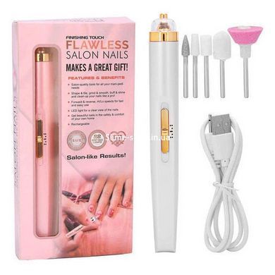 Фрезер для маникюра мощный корея Flawless Salon Nails белый, Сильный фрезер WO-208 для маникюра