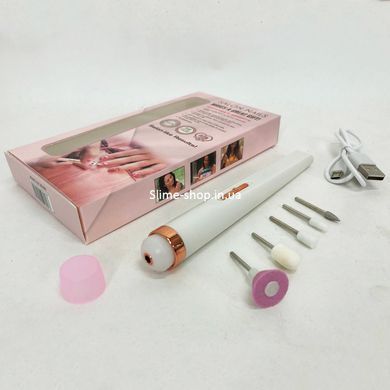 Фрезер для маникюра мощный корея Flawless Salon Nails белый, Сильный фрезер WO-208 для маникюра