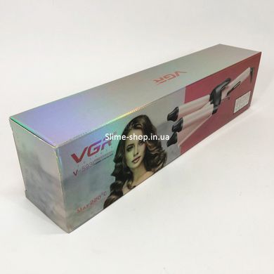 Щипці гофре для об'єму волосся VGR V-593, Плойка спіральна для завивки волосся, Плойка QG-207 для завивки
