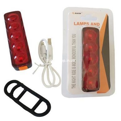 Перезаряжаемый велосипедный фонарь XFL-101-5LED, Фонарь для велосипеда с акб, Велофонарь IK-810 с водозащитой
