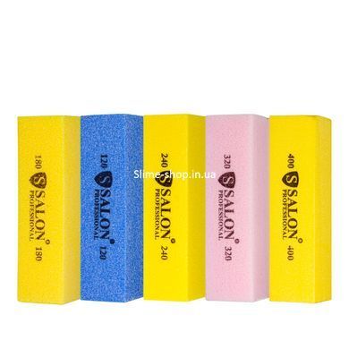 Баф полировочный для ногтей&nbsp;Salon Professional,&nbsp;грит 320 Розовый