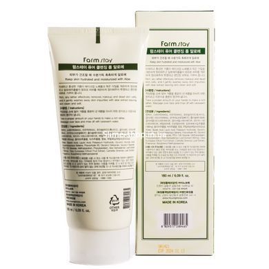 Пінка для вмивання FarmStay Aloe Pure Cleansing Foam заспокійлива 180 мл