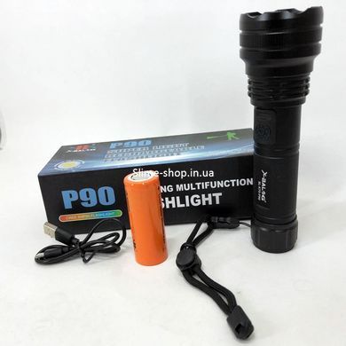 Аккумуляторные ручные фонари BL-K70-P90, Мощный фонарик для дома с зарядкой, Фонарь QE-649 ручной мощный