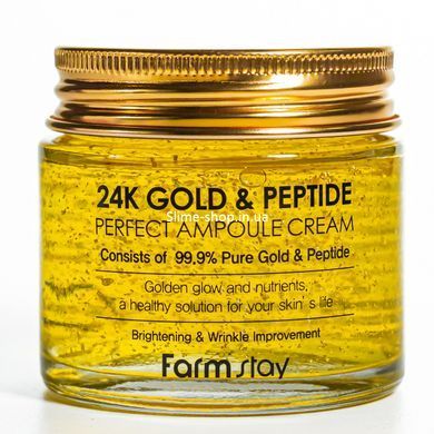 Омолаживающий крем для лица FarmStay 24K Gold & Peptide антивозрастной 80 мл
