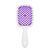 Щетка для волос массажная продувная Superbrush Plus Hollow Comb прямоугольная, Белая с фиолетовым