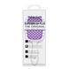 Щетка для волос массажная продувная Superbrush Plus Hollow Comb прямоугольная, Белая с фиолетовым