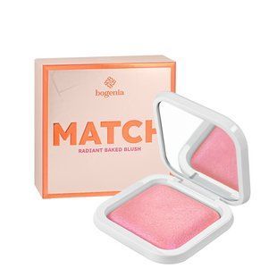 Румяна запеченные перламутровые Bogenia Match Radiant Baked Blush (BG633), 004 Розовые