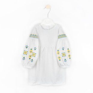 Платье для девочки с вышивкой Цветочный орнамент