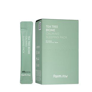 Ночная маска для чувствительной кожи лица FarmStay Tea Tree Biome Calming Mask 1 мл