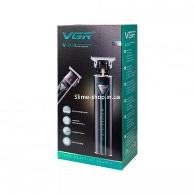 Професійна акумуляторна машинка для стрижки волосся VGR V-009 триммер для бороди ZF-212 та вусів