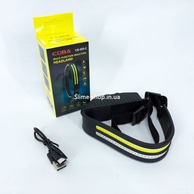 Led ліхтар налобний акумуляторний 1000лм BL-W689-LM+2COB (white+red), NC-599 Водонепроникний ліхтарик