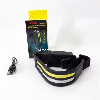 Led ліхтар налобний акумуляторний 1000лм BL-W689-LM+2COB (white+red), NC-599 Водонепроникний ліхтарик