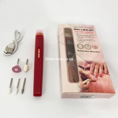 Машинка для снятия маникюра Flawless Salon Nails красный, Машинка для снятия EK-490 гель лака