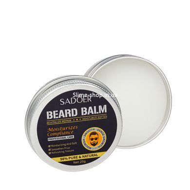 Бальзам для пом'якшення та укладання бороди Sadoer Beard Balm Professional Care 20 г SD32452