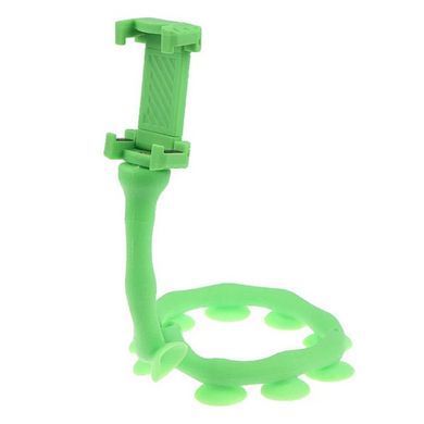 Гибкий держатель для телефона с присосками универсальный Cute Worm Lazy Holder. NF-374 Цвет: зеленый