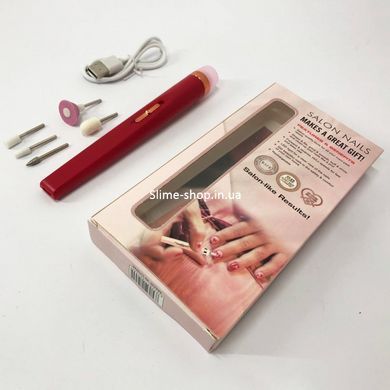 Машинка для снятия маникюра Flawless Salon Nails красный, Машинка для снятия EK-490 гель лака
