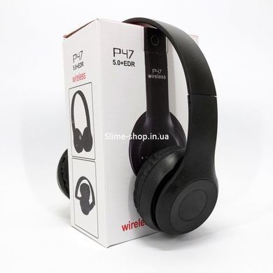 Беспроводные наушники Bluetooth Wireless Headset P47 Black Гарнитура для ПК, телефона NY-418 с микрофоном