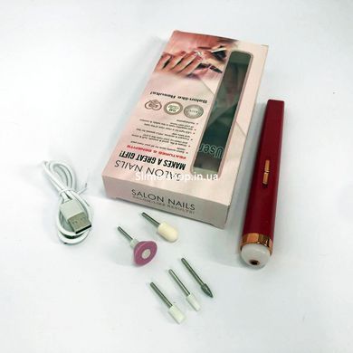 Машинка для снятия маникюра Flawless Salon Nails красный, Машинка для снятия EK-490 гель лака