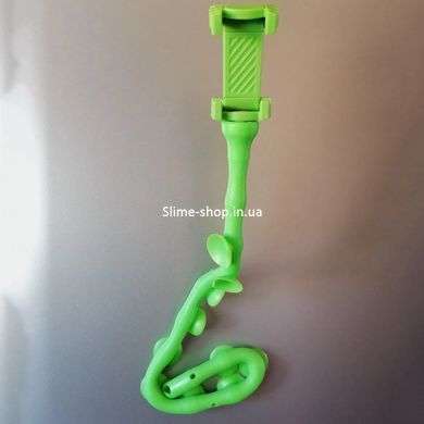 Гибкий держатель для телефона с присосками универсальный Cute Worm Lazy Holder. NF-374 Цвет: зеленый
