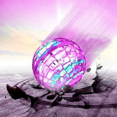 Летающий мяч спиннер FlyNova Pro Gyrosphere, Летающий светящийся мяч flying JE-471 light ball