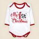 Бодик с праздничной темой My First Christmas белого цвета