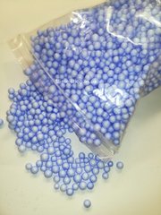 Пінопластові кульки для слайма середні бузкові, 4-6 мм