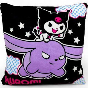 Подушка с принтом аниме "Sanrio - Куроми (Kuromi)", 30 см