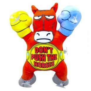 Іграшка м&rsquo;яконабивна Кінь на липучках 22см(DON`T PUSH THE HORSES ЧЕРОВНИЙ)