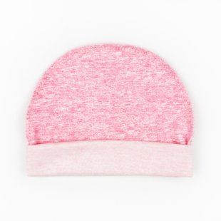 Шапочка інтерлок з зовнішнім швом Melange is pink