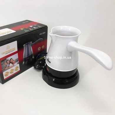 Турка электрическая кофеварка Crownberg CB-1564, электротурка для кофе, Электронная турка. CM-100 Цвет: белый