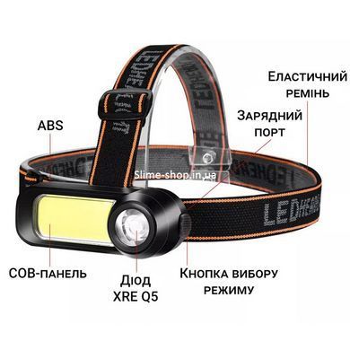 Налобный прожектор WH-1707-XPE+COB, Налобный фонарик bailong, Фонарик RW-741 налобный мощный
