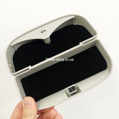 Футляр для очков в машину Visor Clamp магнитный. JN-410 Цвет: серый
