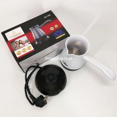 Турка электрическая кофеварка Crownberg CB-1564, электротурка для кофе, Электронная турка. CM-100 Цвет: белый