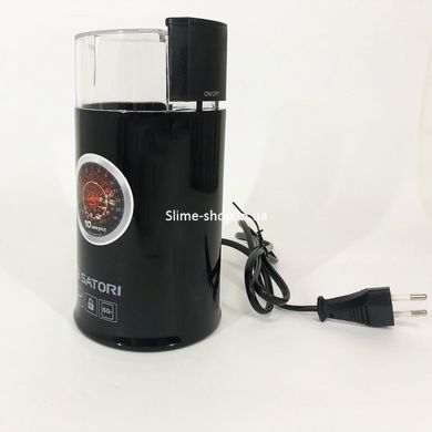 Кофемолка электрическая домашняя SATORI SG-1803-BL, Машинка для помола кофе, AY-402 Кофе молка