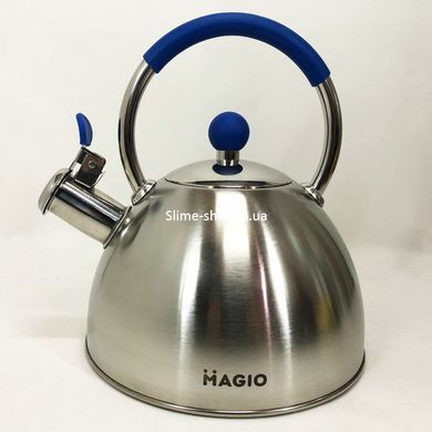 Кухонный металический чайник из нержавейки Magio MG-1190 2.5 л, Хороший чайник для NL-106 газовой плиты