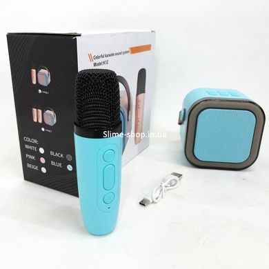 Караоке-мікрофон з блютуз найкраще K12 10W, Портативна колонка караоке, Караоке FT-827 домашнє дитяче