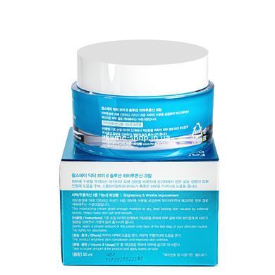 Зволожувальний крем для обличчя від зморшок FarmStay DR.V8 Solution Hyaluronic Acid Cream омолоджувальний 50 мл