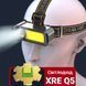 Налобный прожектор WH-1707-XPE+COB, Налобный фонарик bailong, Фонарик RW-741 налобный мощный