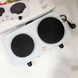 Электрические плиты настольные двухкомфорочные Suntera DP-1935B, 2500W белая, Электроплита ZM-696 2 комфорки