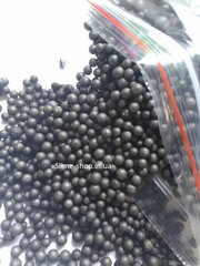 Пенопластовые шарики для слайма маленькие черные, 2-4 мм