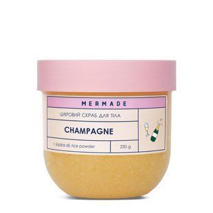 Цукровий скраб для тіла Mermade Champagne / Cheers аромат "Шампанське" 250 г