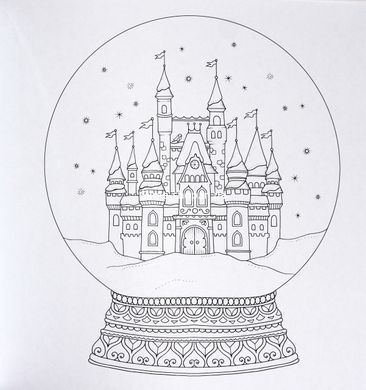 Книга Розмальовка - антистрес Різдво Джоанни. Джоанна Басфорд (українською)