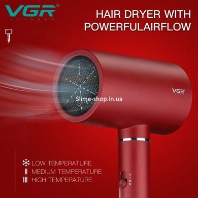 Классический фен для сушки и укладки волос VGR V-431, Портативный фен для сушки, RN-471 Фен дорожный